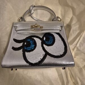 Silver play nomore shy girl bag